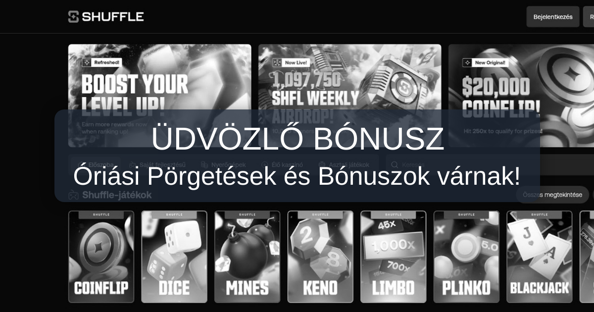 Shuffle Casino welcome bonus